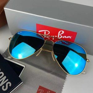 Ray-Ban Aviator Blue Flash Sunglasses RB*3025